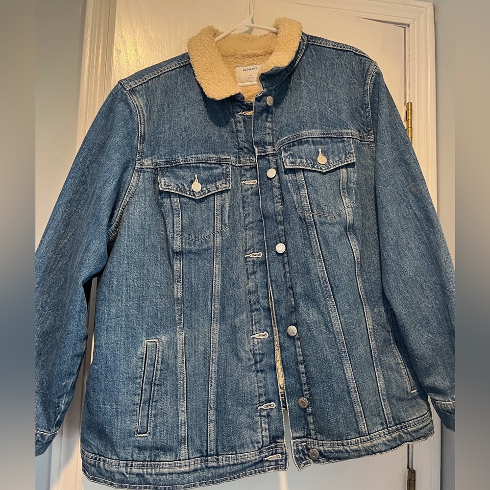 Sherpa jean jacket